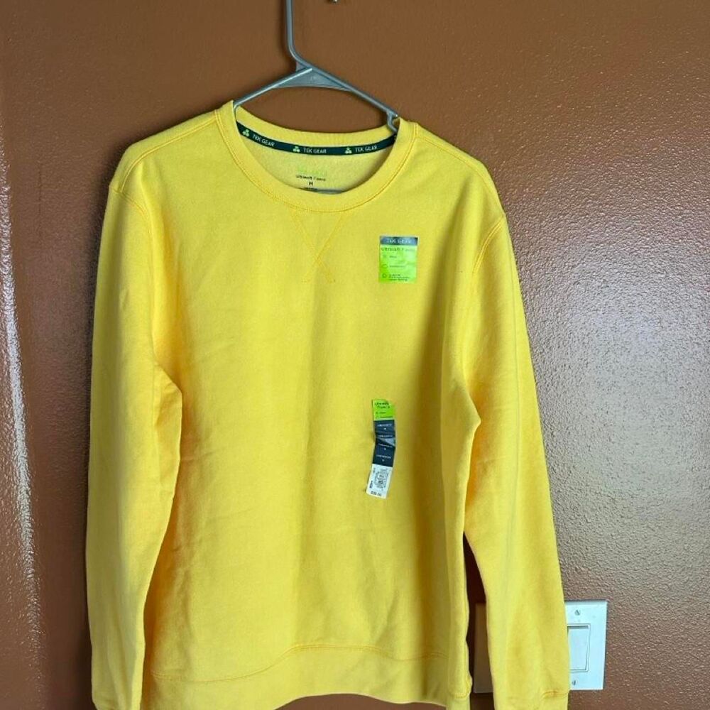 Tek-gear Men's Yellow Sweatshirt